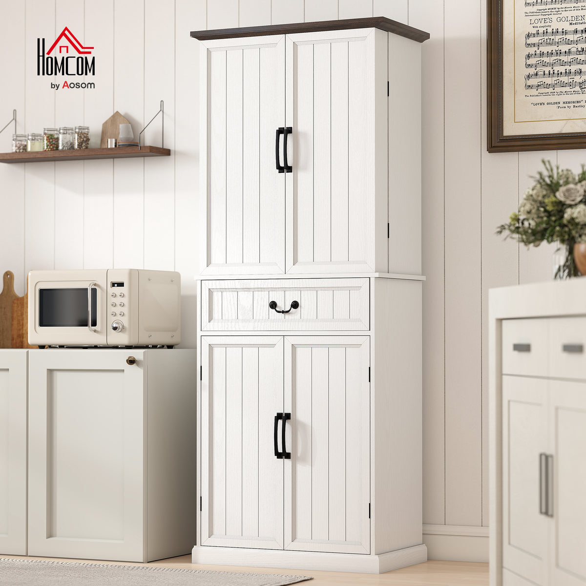 71" LED Kitchen Pantry Cabinet