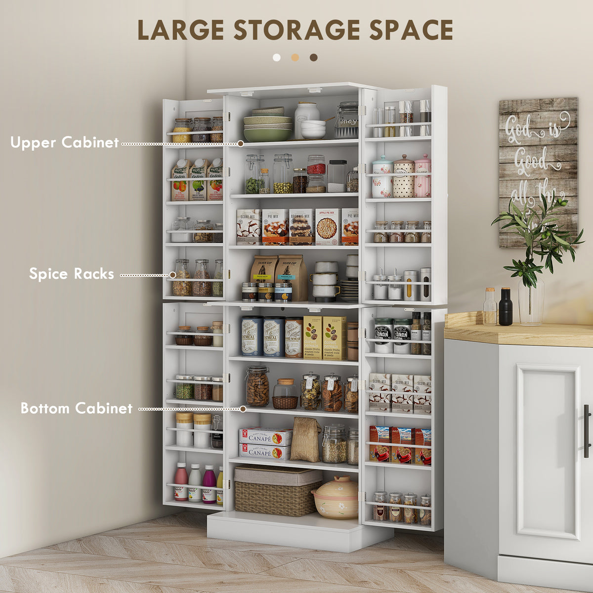 65" Kitchen Cabinet