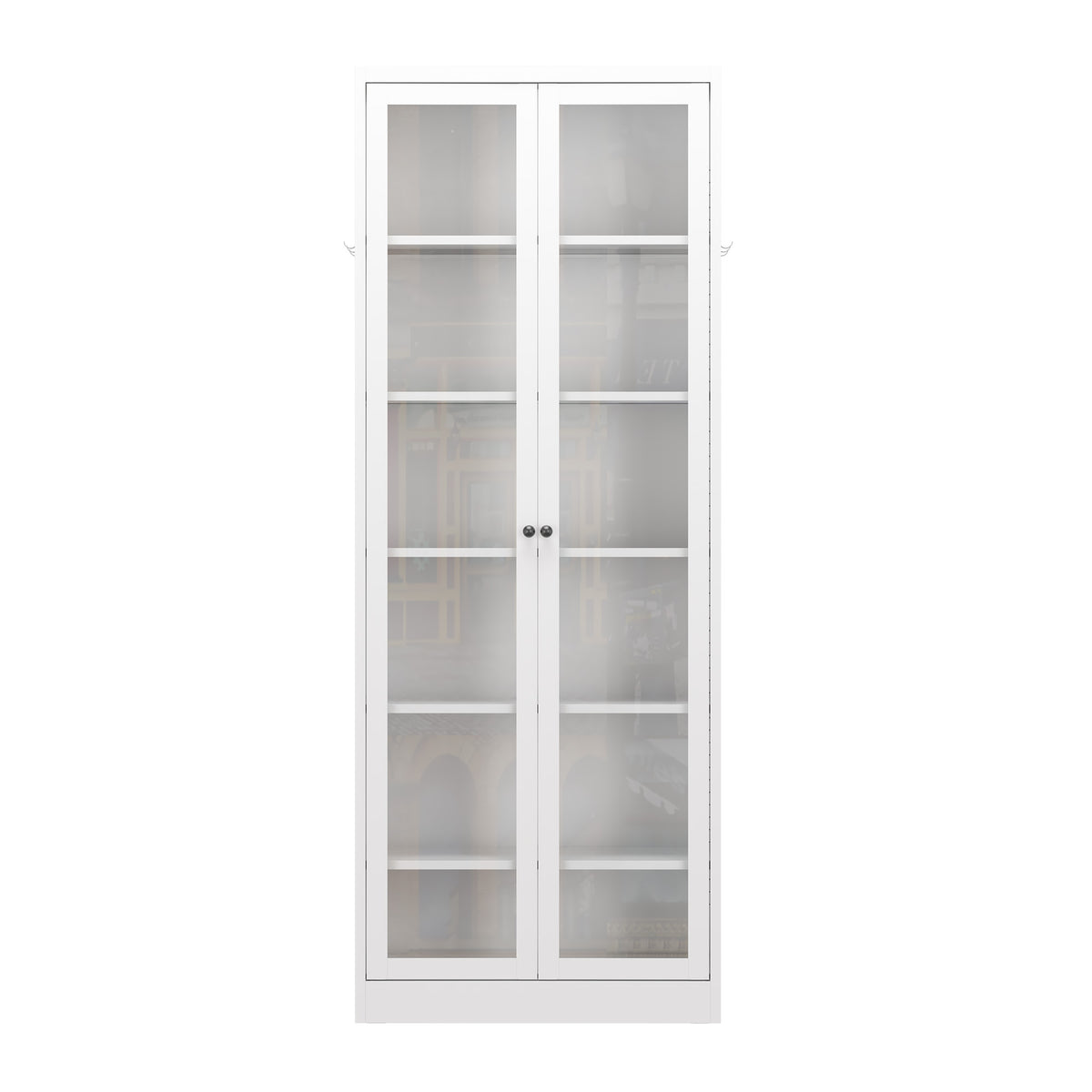 Metal Kitchen Pantry Cabinet -  Tall Storage With 5 Adjustable Shelves, White Freestanding Cabinet For Kitchen Pantry Bathroom
