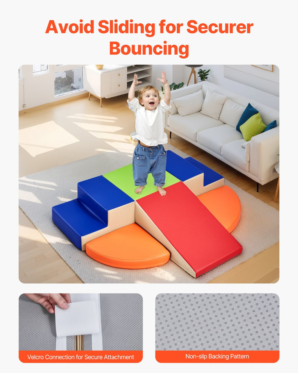 Climbing Toys 6 Piece Foam Climbing Blocks Set For Toddlers And Preschoolers