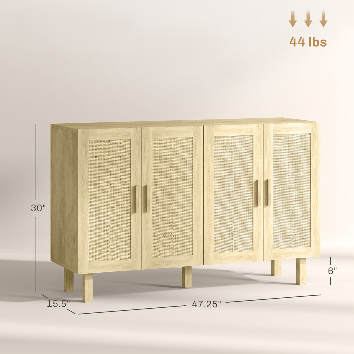 Boho Kitchen Cabinet