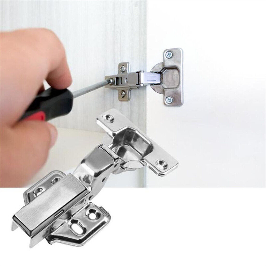 10PCS SOFT CLOSE 35mm KITCHEN CABINET CUPBOARD STANDARD DOOR HINGES NEW