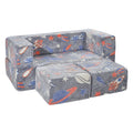 Kids Couch, 4Pcs Toddler Couch Sofa Bed, Kids Chair Seat Playroom Furniture, Child Sectional Sofa With Removable Cover For Kids Girls & Boys, Dark Grey
