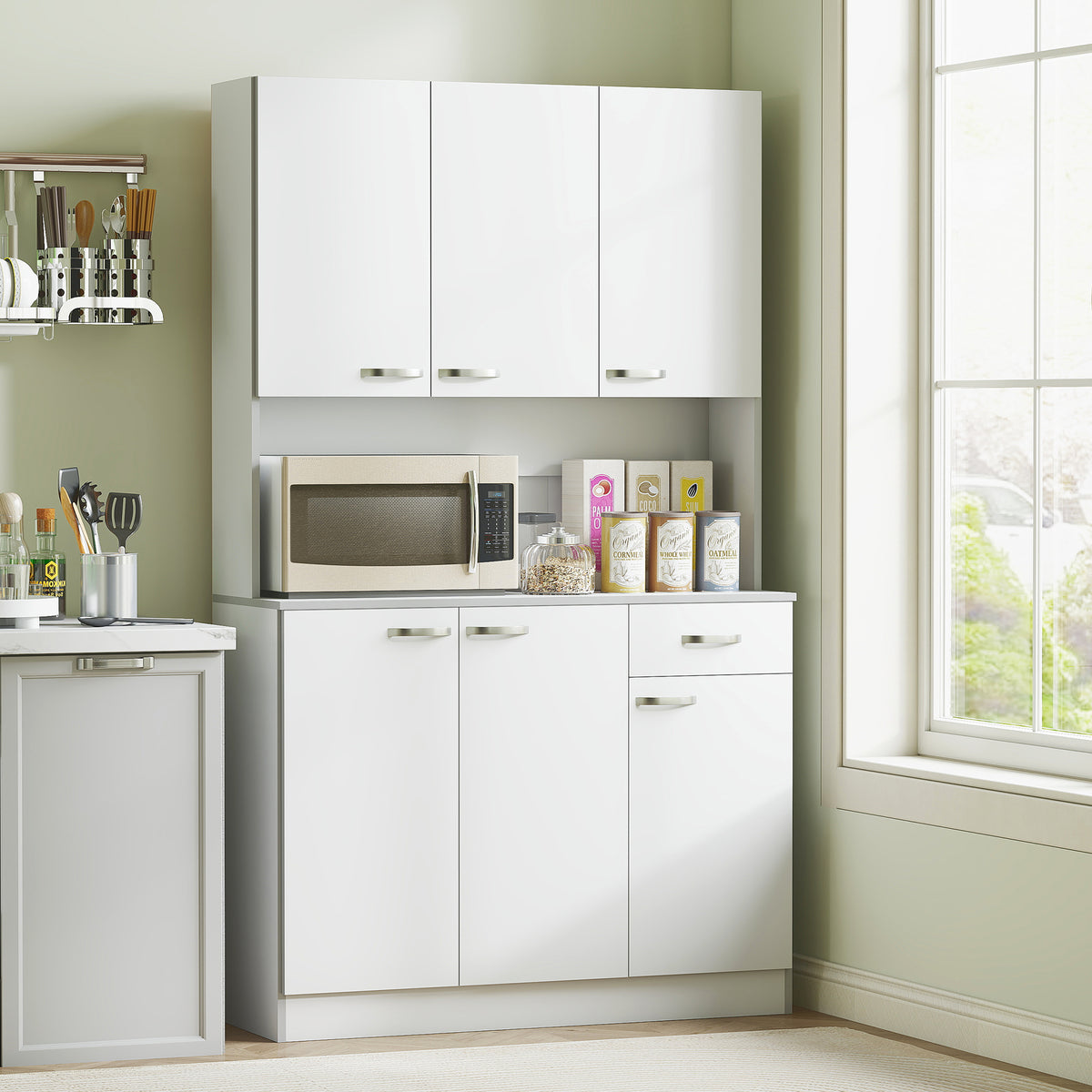 71" Kitchen Pantry Cabinet